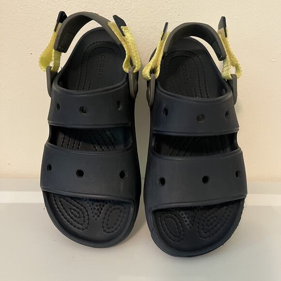 Crocs Classic All Terrain Adjustable Strap‎ Sandal Kid's Navy J3 Kids 3 - Picture 2 of 4